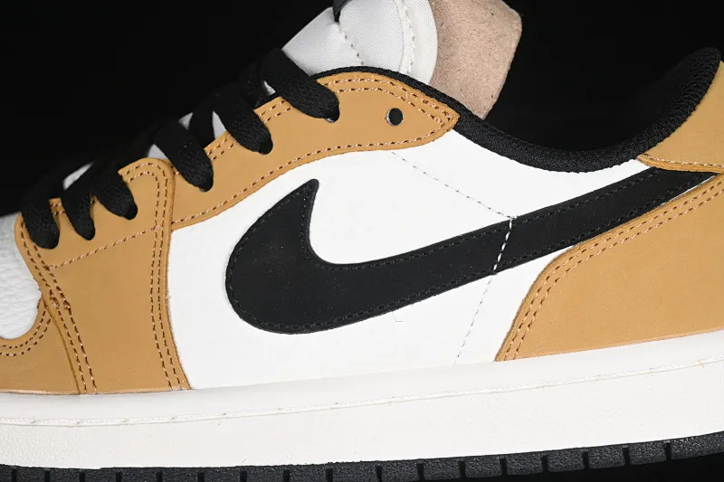 All categories Air Jordan Jordan series basketball shoes Air Jordan 1 Low Air Jordan 1 Low OG AJ1 Joe 1 white yellow black hook low-top cultural leisure sports sneakers CZ0790-107